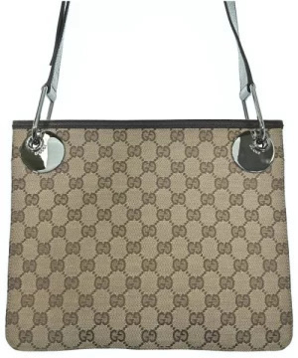 Gucci GG canvas Eclipse shoulder bag Brown All over